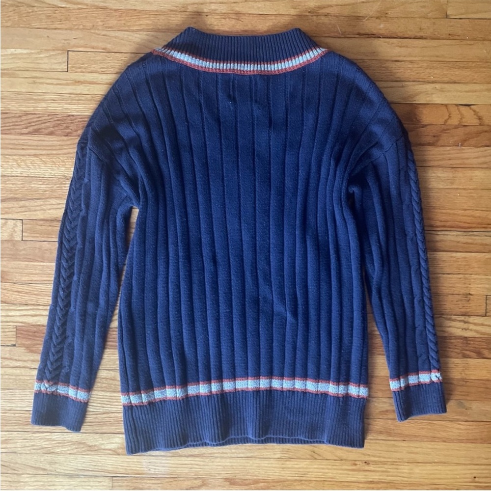 Urban Outfitters ‘Alexandra’ Cable Knit V-Neck Sweater - Picture 4 of 7